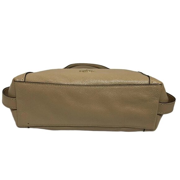 Auth COACH Edie shoulder bag Beige Leather - Shoulder Bag - Picture 4 of 9